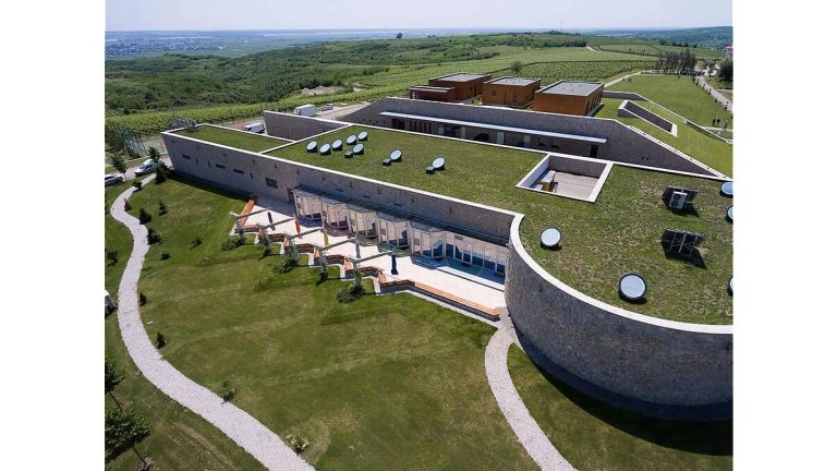 Arhitectura modernă a Cramei Avincis de pe Domeniul Vila Dobrușa, Drăgășani