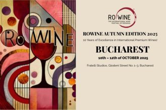 Afiș oficial RO-Wine Autumn Edition 2025 – Festival internațional de vinuri premium la București, 10-12 octombrie, Fratelli Studios