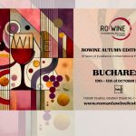 Afiș oficial RO-Wine Autumn Edition 2025, ediția aniversară de 10 ani, București, Fratelli Studios.